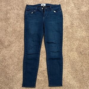 PAIGE Women's Dark Blue Skinny Jeans